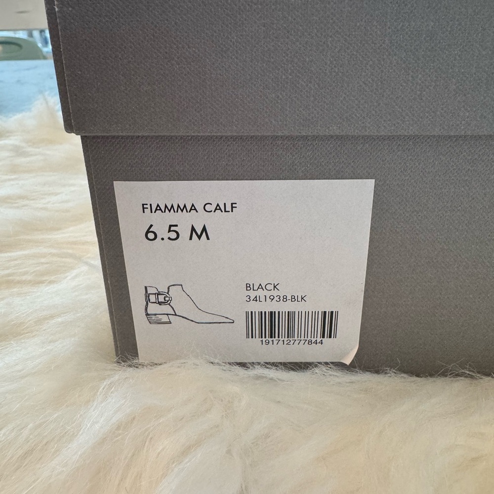 NWT Aquatalia Fiamma Black Ankle Boots size 6.5 - Picture 7 of 12